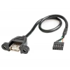 USB 2.0 Dişi Dupont 5 Pin Dişi Veri Anakart Adaptör Kablosu