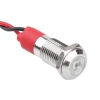 WD08L-P2 8mm 12-24V Kablolu Metal Sinyal Lambası - Beyaz
