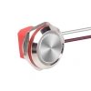 WD12C1-Wired-P1 12mm Düz Yaylı Metal Buton - Kablolu