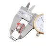 WD16C1-Wired-P1-E 16mm Düz Yaylı Kırmızı Işıklı Metal Buton - Kablolu