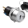 WD16Y-P1 16mm Anahtarlı Mandal Buton 1NO+1NC
