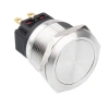 WD22B-P1 22mm Düz Yaylı Metal Buton