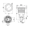 WD22E-G1Z 22mm Çıkık Anahtarlı Metal Buton