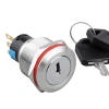 WD22Y-P1 22mm Anahtarlı Mandal Buton 1NO+1NC