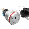 WD22Y-P1 22mm Anahtarlı Mandal Buton 2NO+2NC
