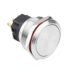 WD25B-P1Z 25mm Düz Anahtarlı Metal Buton