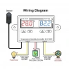 XK-W1099 220V Sıcaklık ve Nem Ölçer Ekranlı Termostat - Röle Modülü