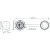 YM-20-J/RJ45/213/SX-42-101 Su Geçirmez Ethernet Konnektörü - Dişi