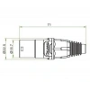 YT-RJ45-CPE-10-002 RJ45 Erkek Soket