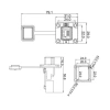YT-RJ45-JSX-02-001 Su Geçirmez Ethernet Konnektörü - Dişi