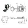YT-RJ45-JSX-17-001 Su Geçirmez Ethernet Konnektörü - Dişi
