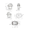 ZCD-02D 5-Pin Elektromanyetik Switch