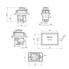 ZCD-03B 6-Pin Elektromanyetik Switch - Kutulu