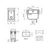 ZCK-01C 4-Pin Elektromanyetik Switch