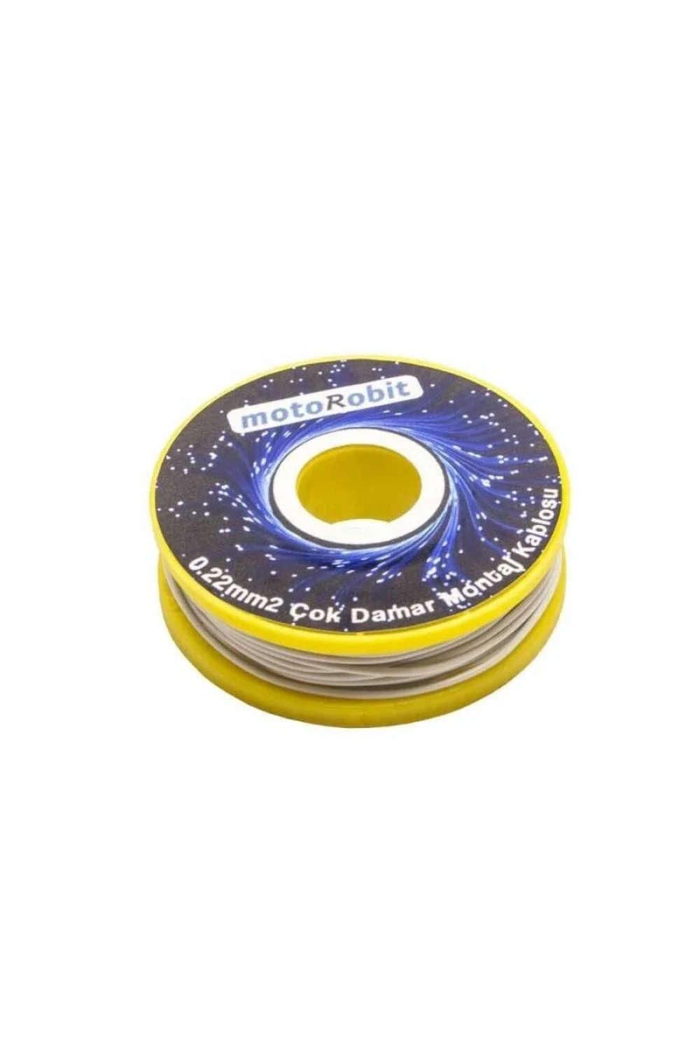 0.22 mm2 Beyaz Çok Damar Montaj Kablosu - 10 Metre