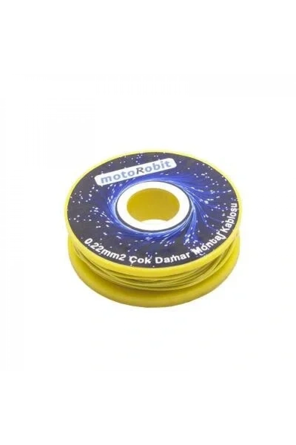 0.22 mm2 Sarı Çok Damar Montaj Kablosu - 10 Metre