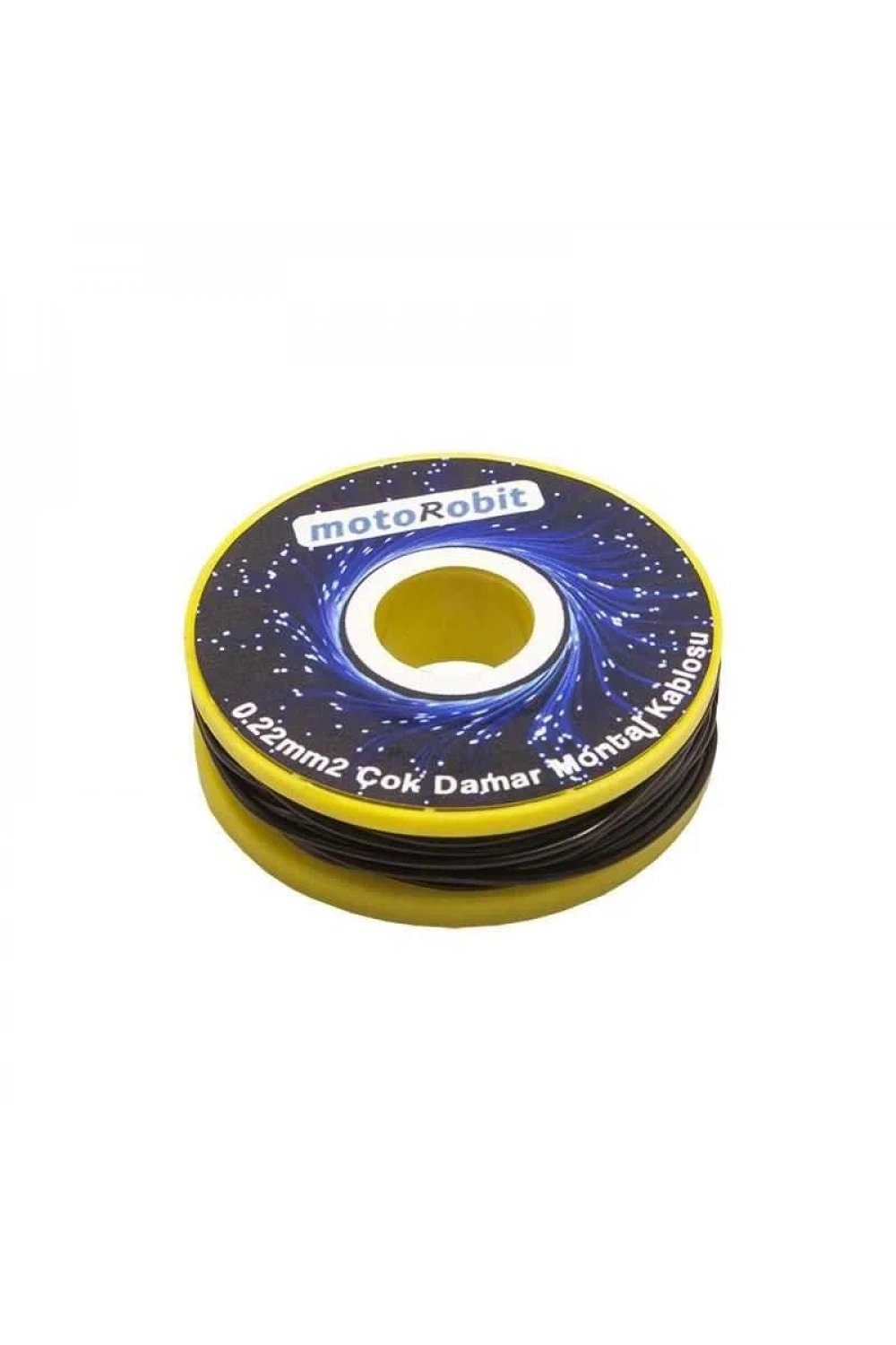 0.22 mm2 Siyah Çok Damar Montaj Kablosu - 10 Metre