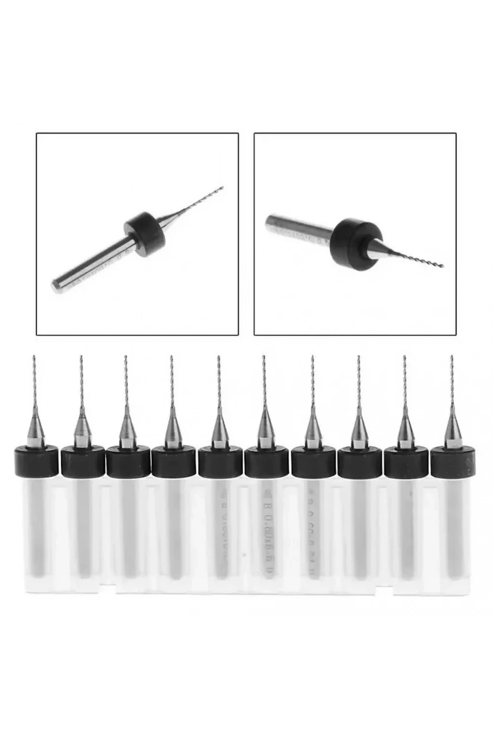 0.4mm PCB Matkap Ucu Seti - 10 Adet (Kutulu)