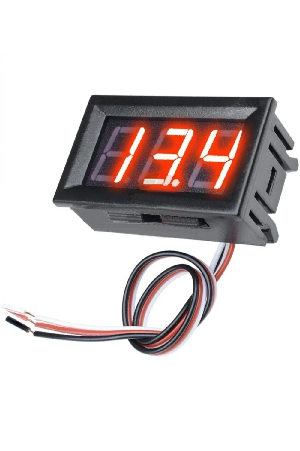 0.56” DC 0–30V Dijital Voltmetre Panel Tip (Kırmızı, 3 Telli)