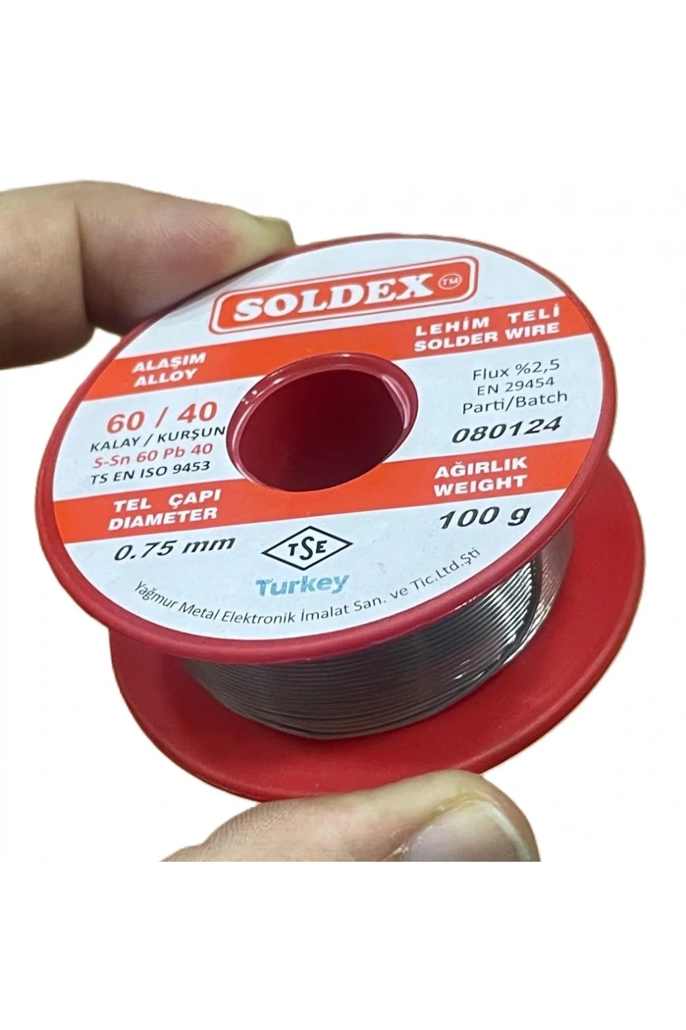 0.75mm 100 gr Soldex Lehim Teli