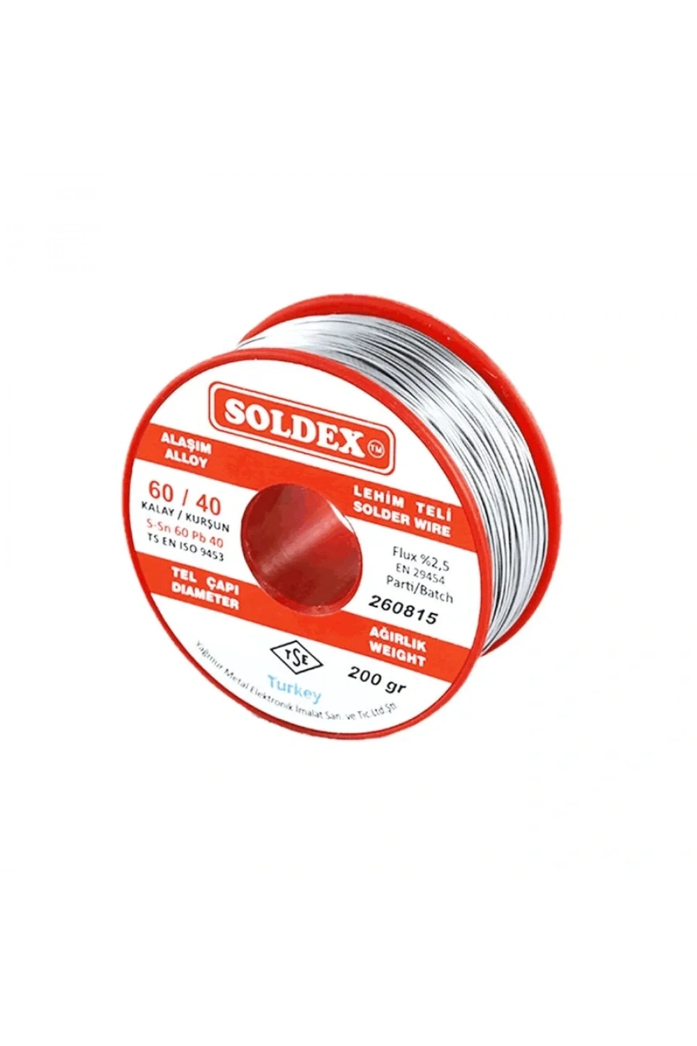 0.75mm 200 gr Soldex Lehim Teli