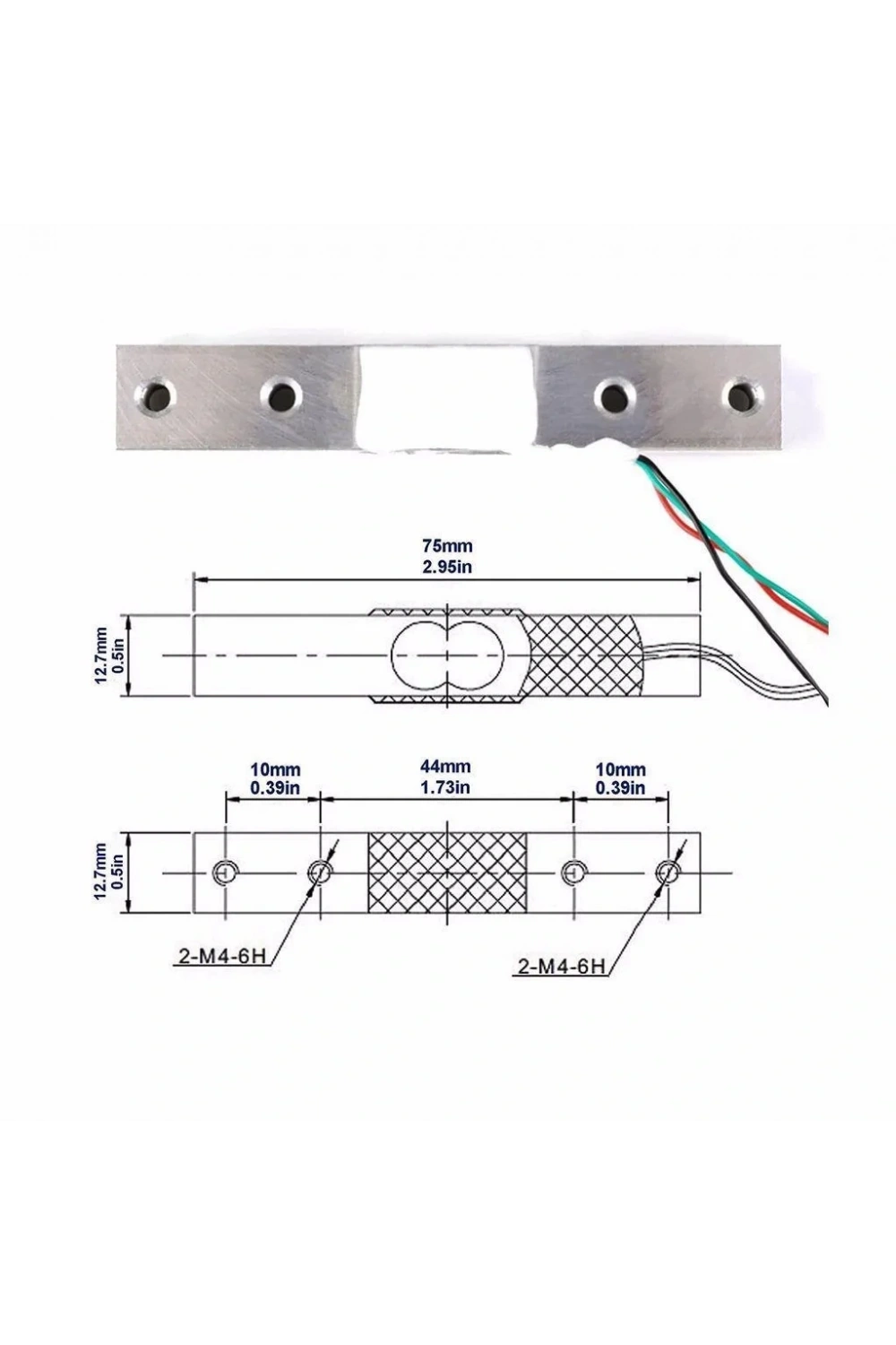 1 Kg Ağırlık Sensörü Elektronik Terazi Load Cell