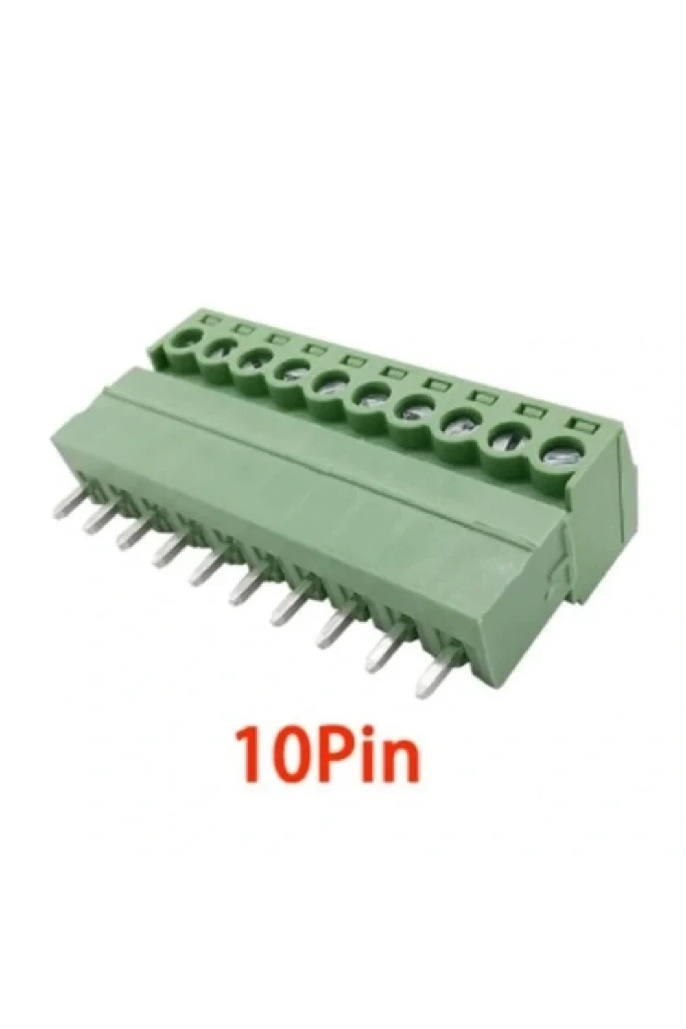10 Pin 3.81mm Geçmeli 90C Takım Klemens