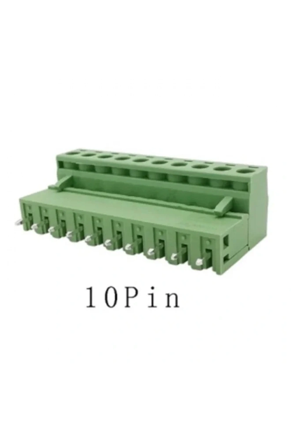 10 Pin 5.08mm Geçmeli 180C Takım Klemens