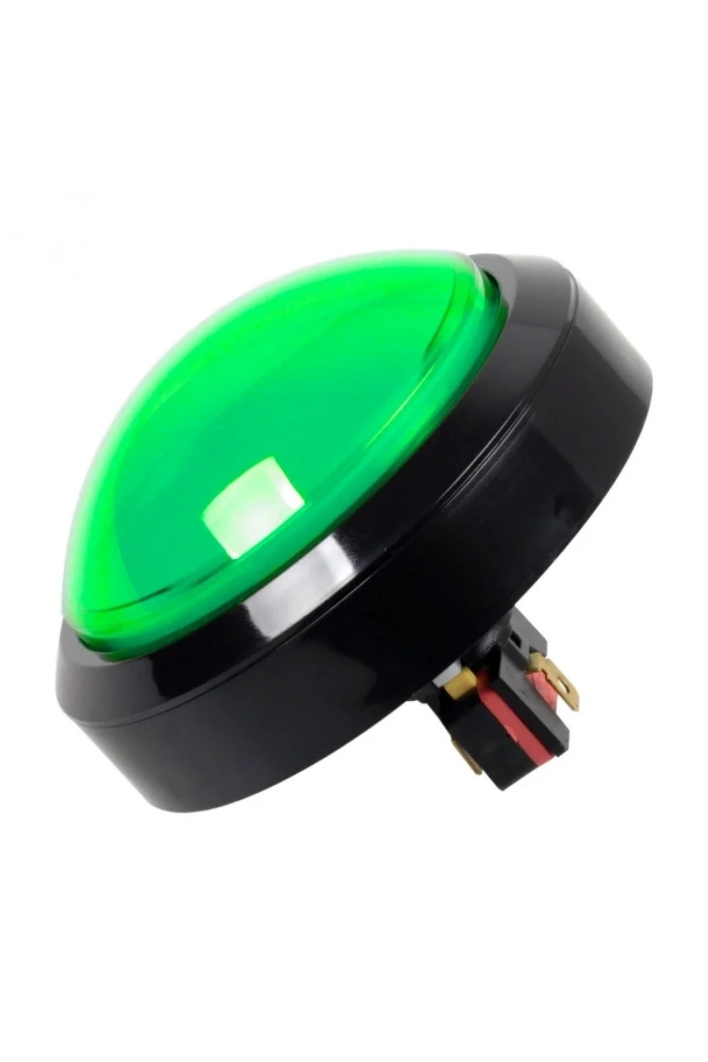 100mm 12V Işıklı Oyun Makinesi Butonu - Yeşil