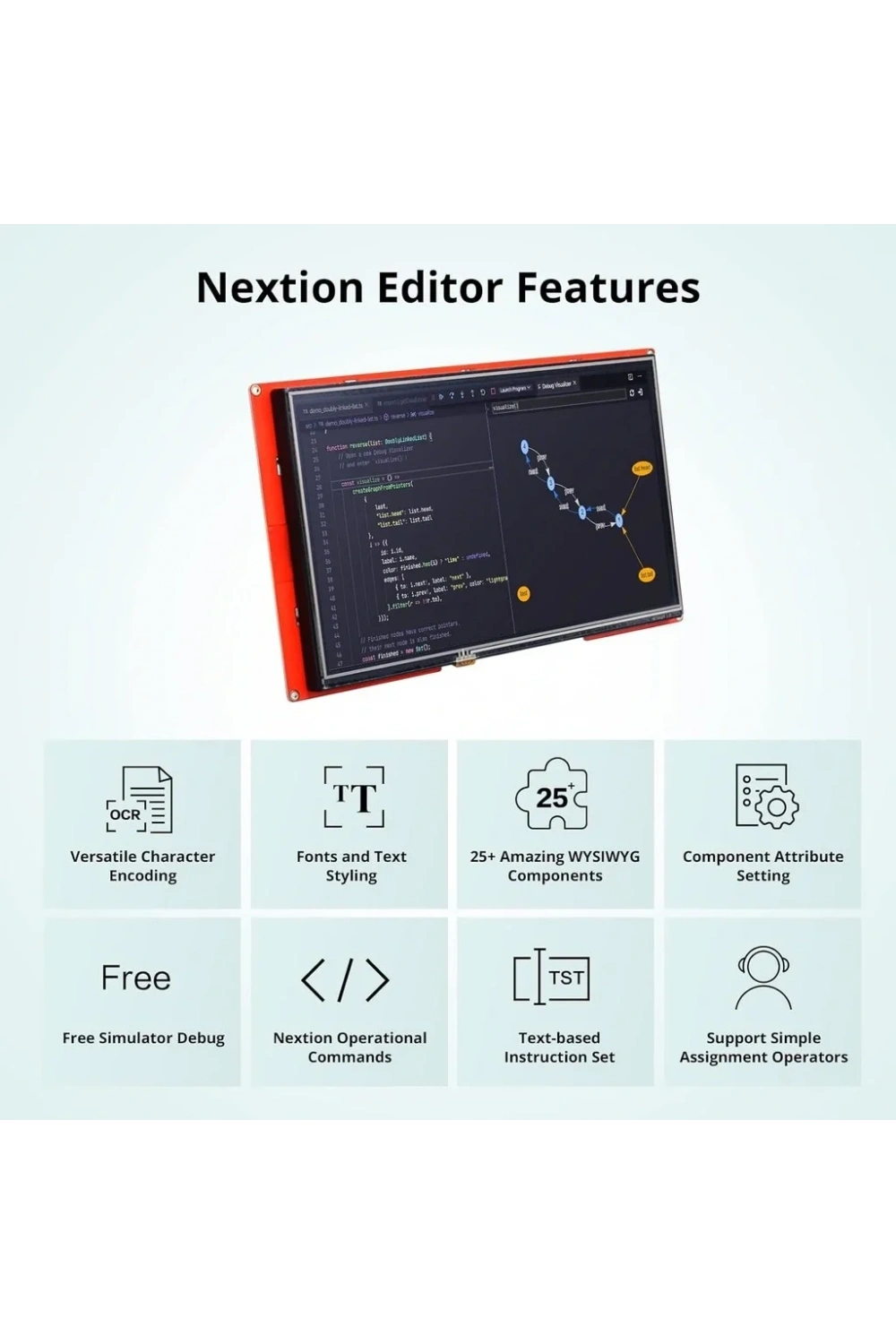 10.1 Inch Nextion Dokunmatik NX1060P101-011R-I