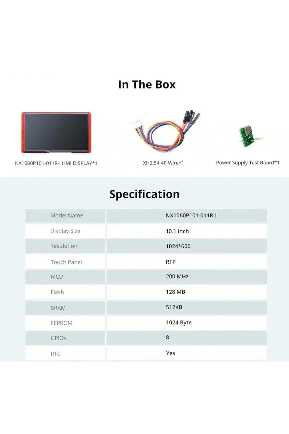 10.1 Inch Nextion Dokunmatik NX1060P101-011R-I