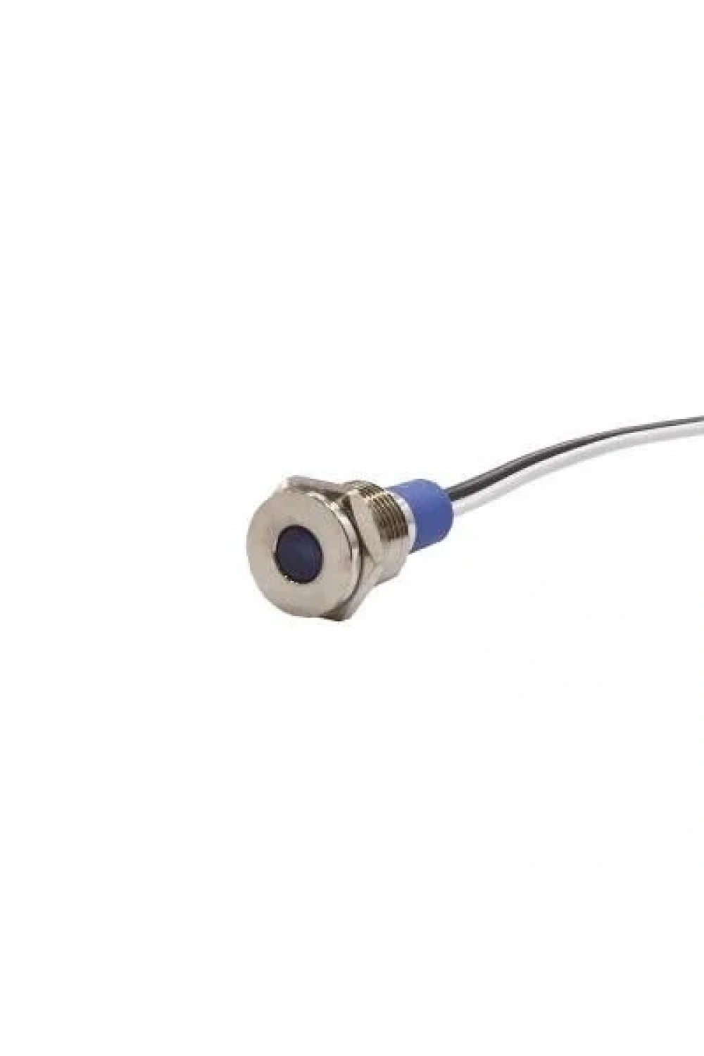 10mm 24v Mavi Led Metal Kablolu Sinyal Lambası IP67 GQ10T-B