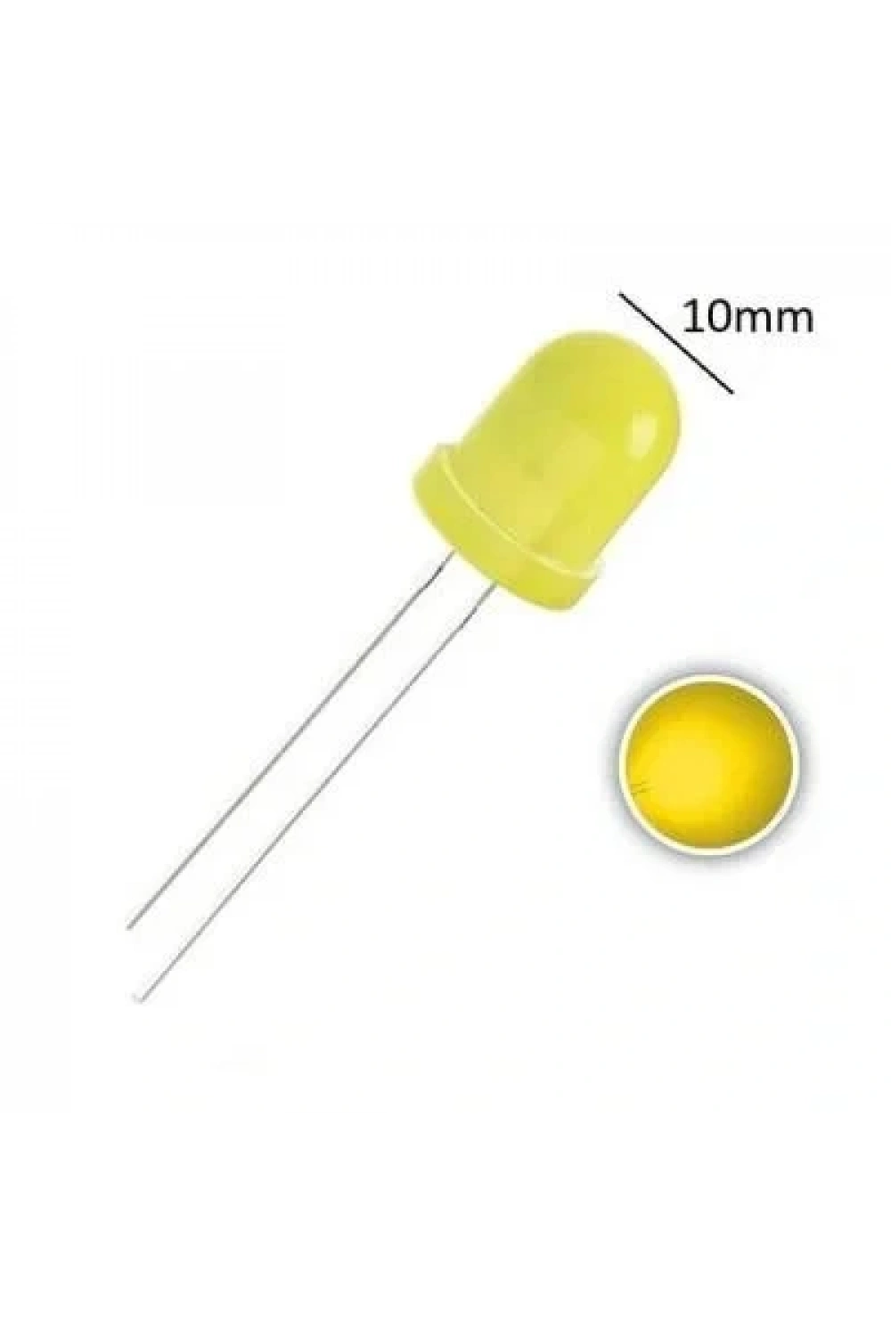 10mm Sarı Led - 10 Adet