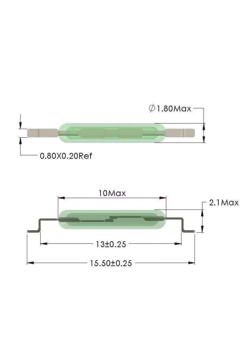 10mm Smd Reed Röle - Reed Contact