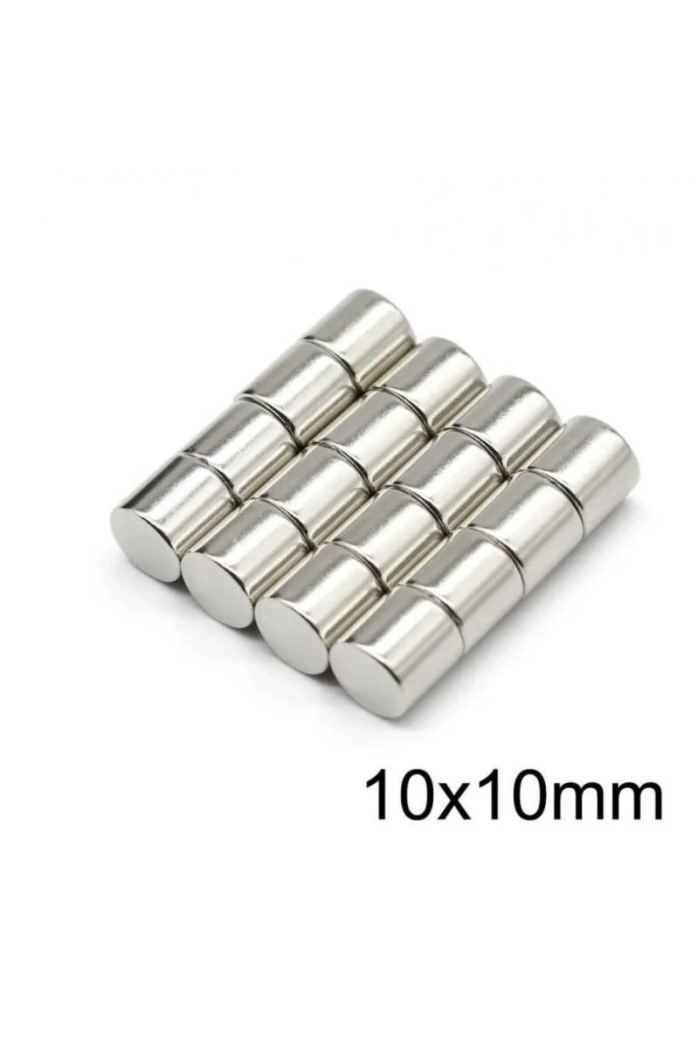 10X10mm Neodyum Güçlü Mıknatıs - Neodim Magnet