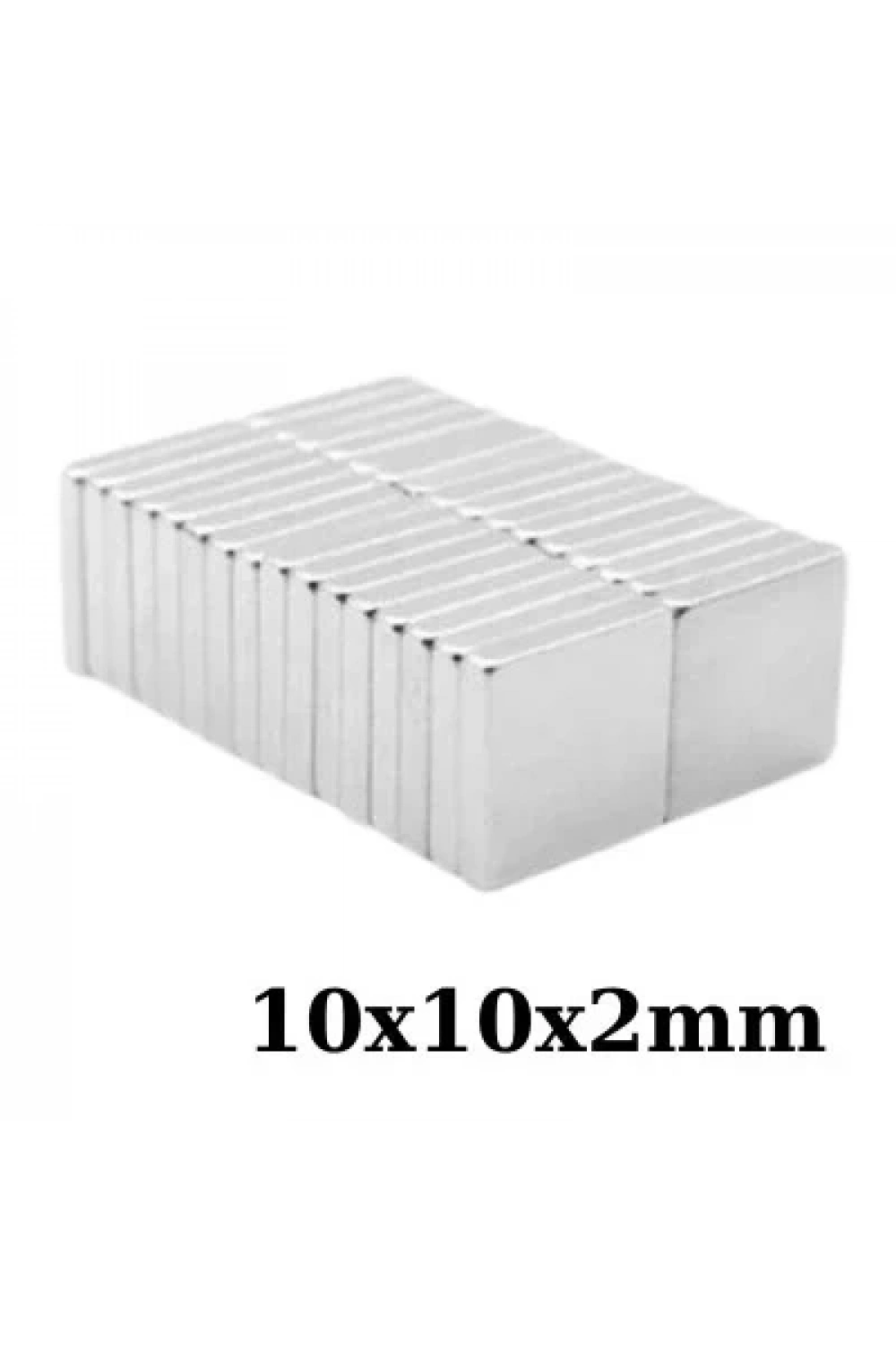 10x10x2mm Neodyum Güçlü Mıknatıs - Neodim Magnet