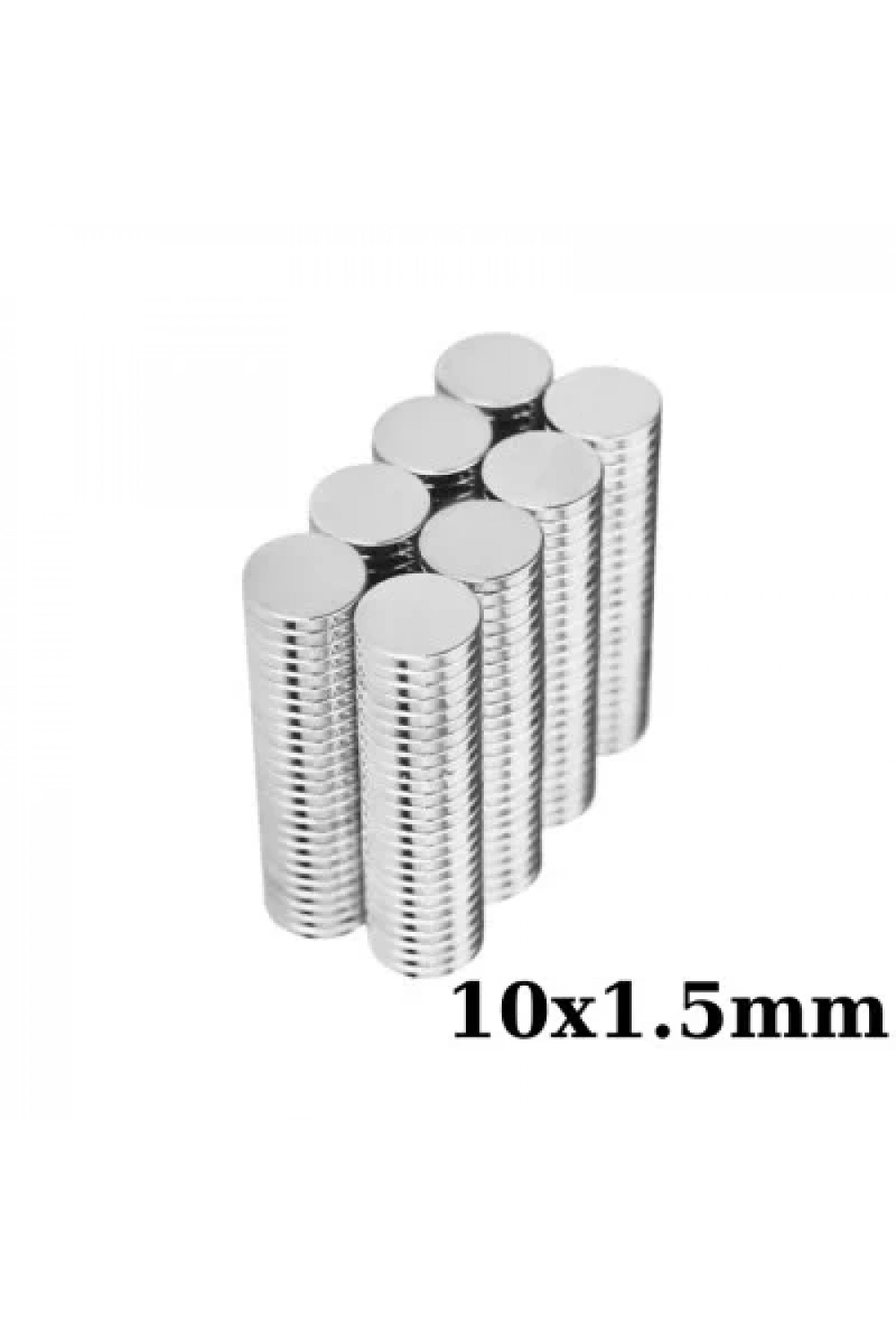 10x1.5mm Neodyum Güçlü Mıknatıs - Neodim Magnet