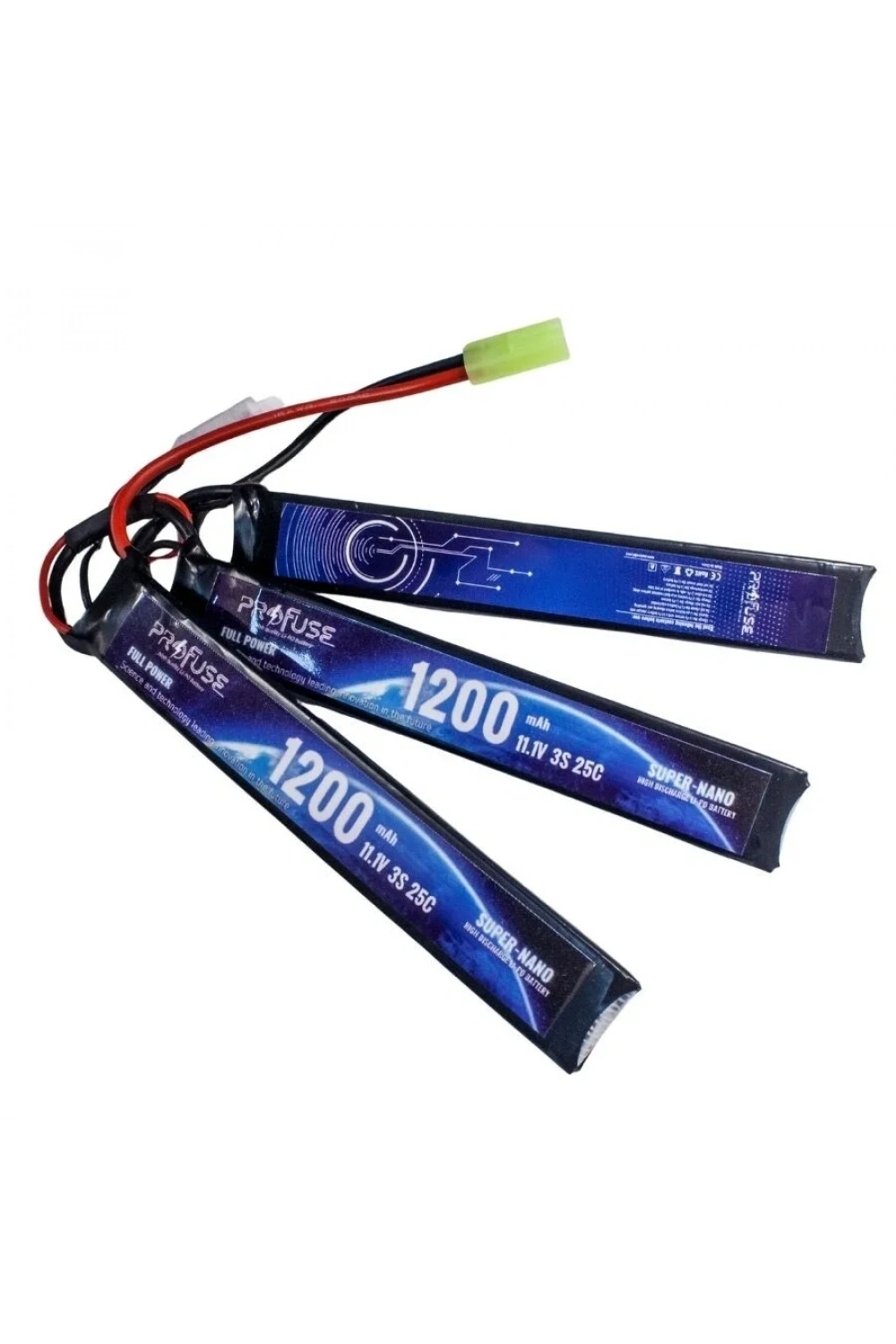 11.1V 3S 1200mAh 25C Airsoft Lipo Batarya