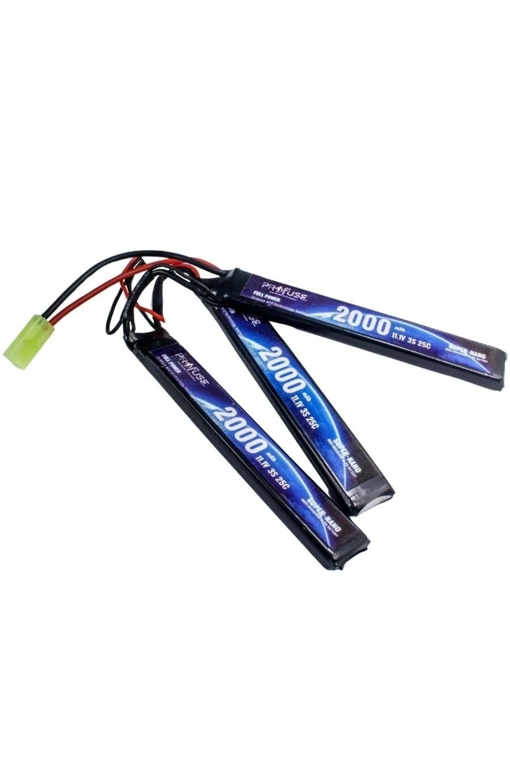 11.1V 3S 2000mAh 25C Airsoft Lipo Batarya