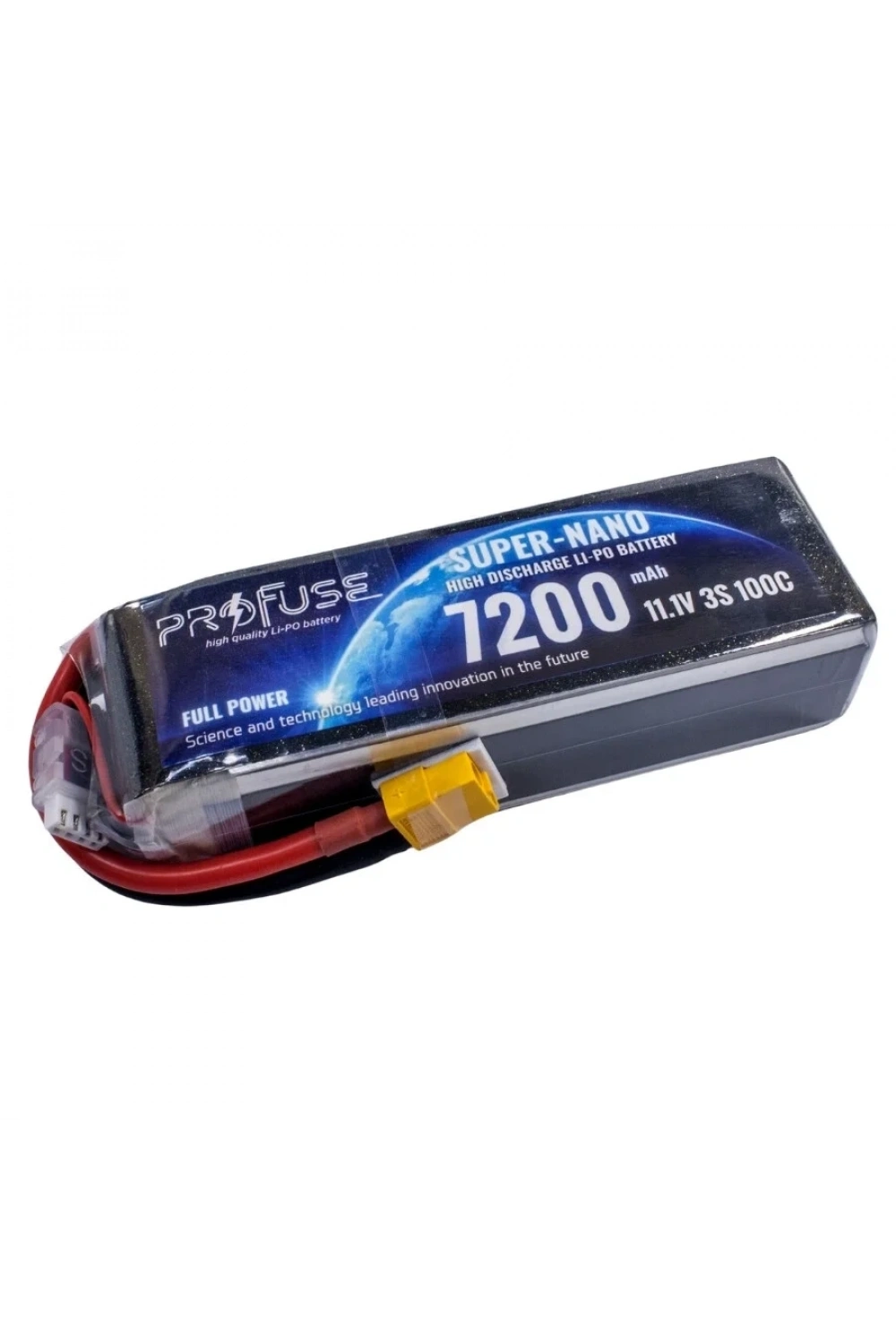 11.1V 3S 7200mAh 100C Lipo Batarya