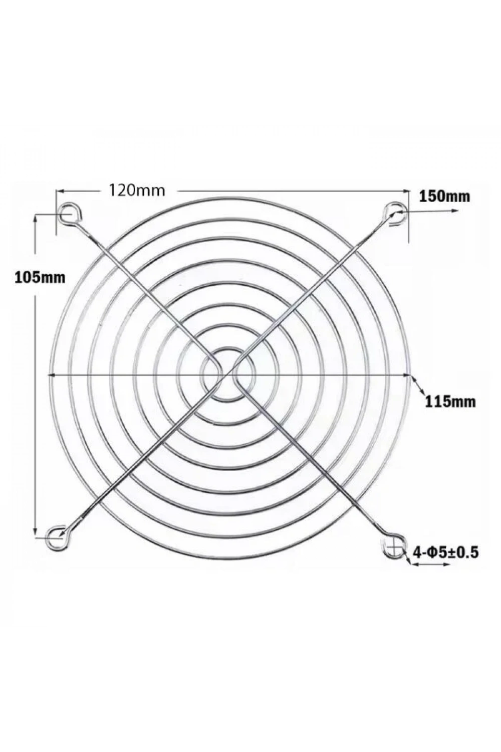 120x120mm Fan Koruma Teli