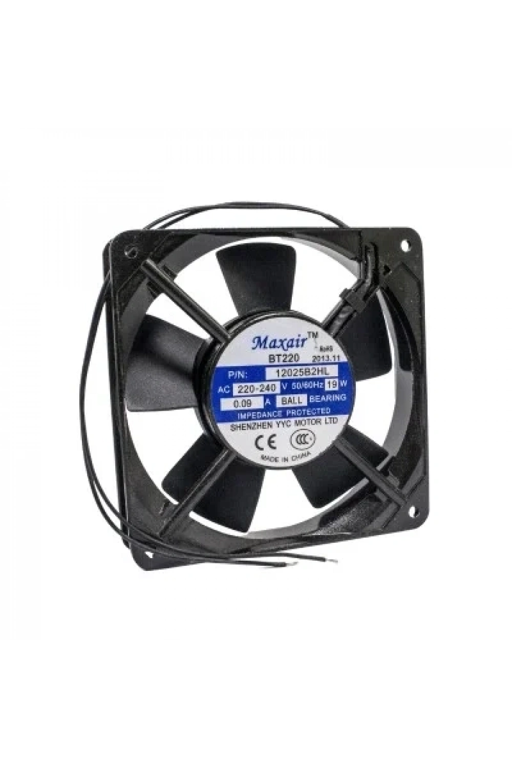 120x120x25mm 220V 0.09A Metal Fan 2 Kablolu