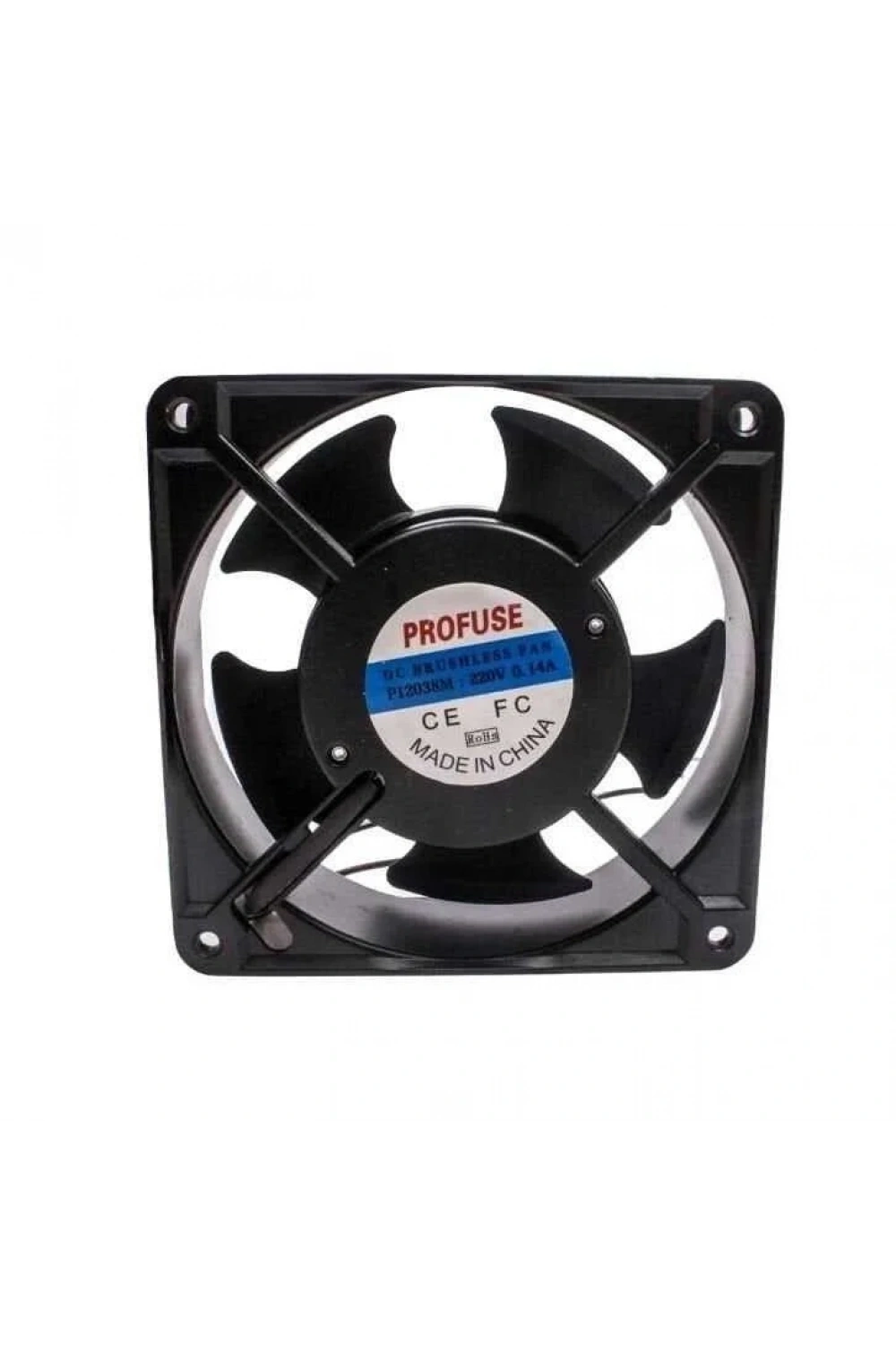 120x120x38mm 220V 0.14A Metal Fan 2 Kablolu