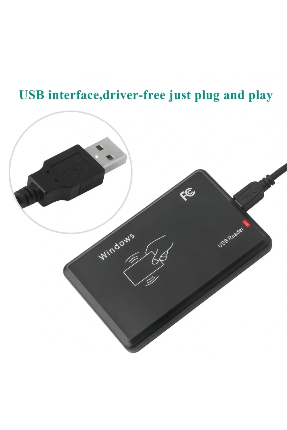 125 Khz RFID Kart Etiket Okuyucu Rfid USB Card Reader
