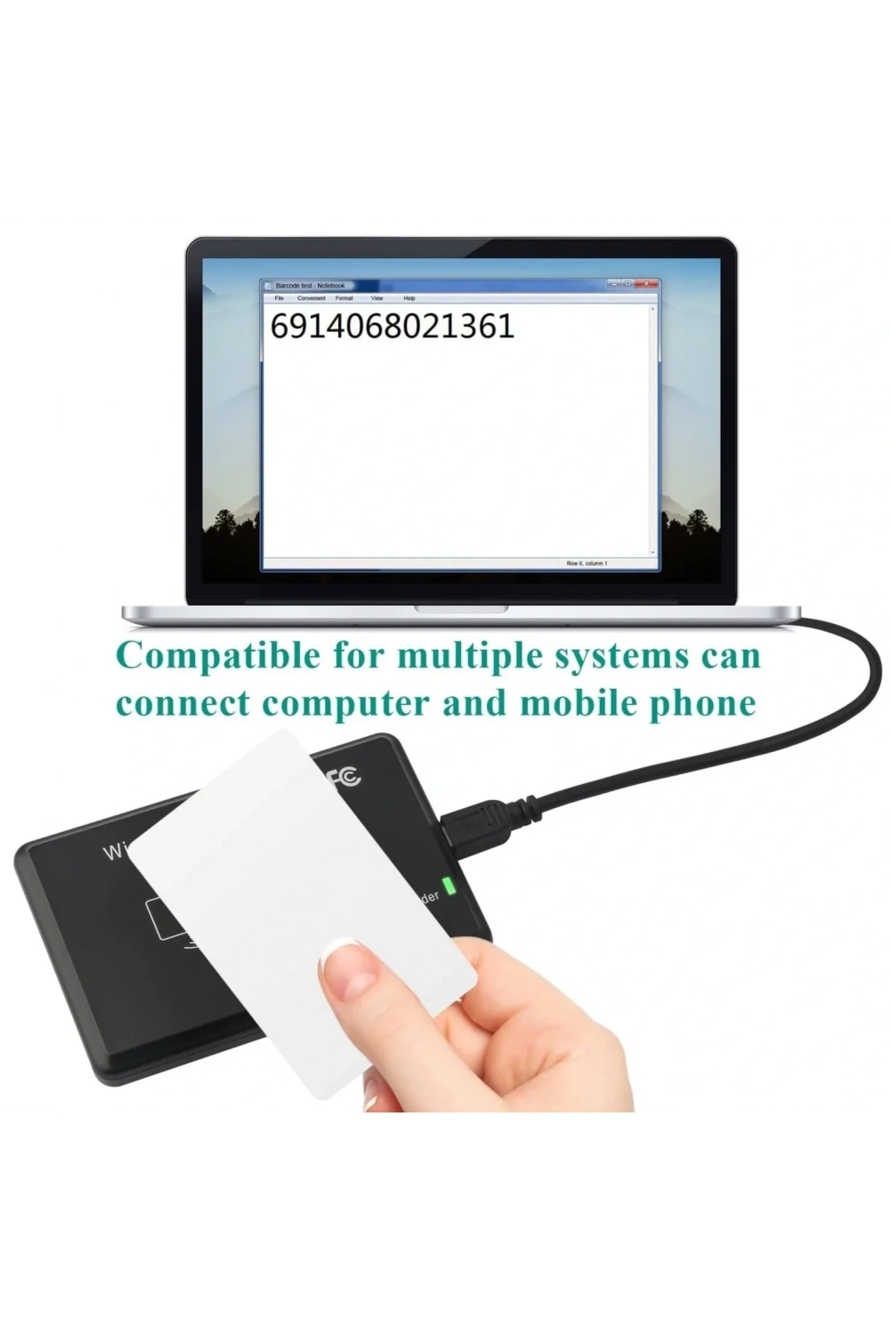 125 Khz RFID Kart Etiket Okuyucu Rfid USB Card Reader