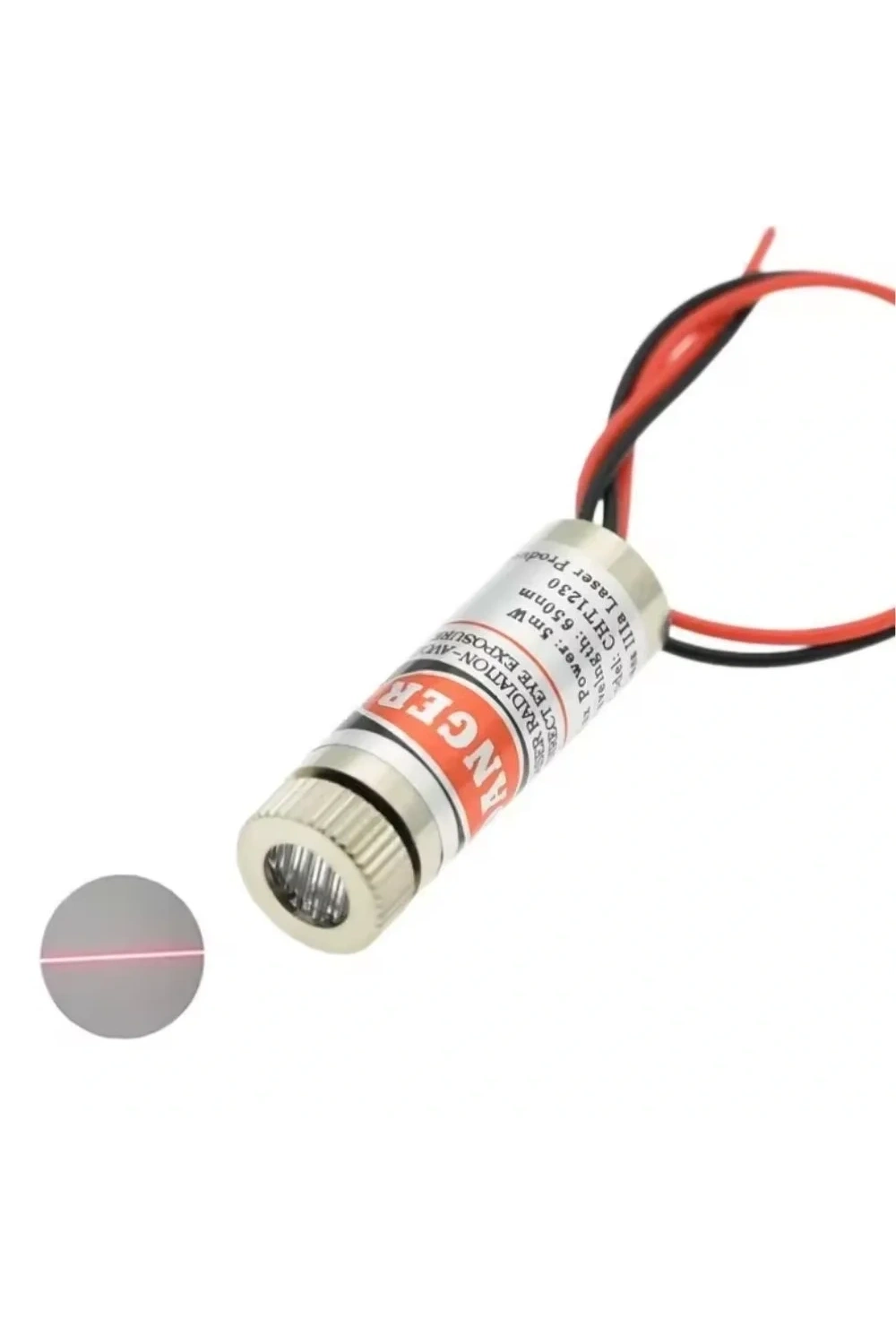 12mm 650nm 5mw Kırmızı Çizgi Kafalı Lazer