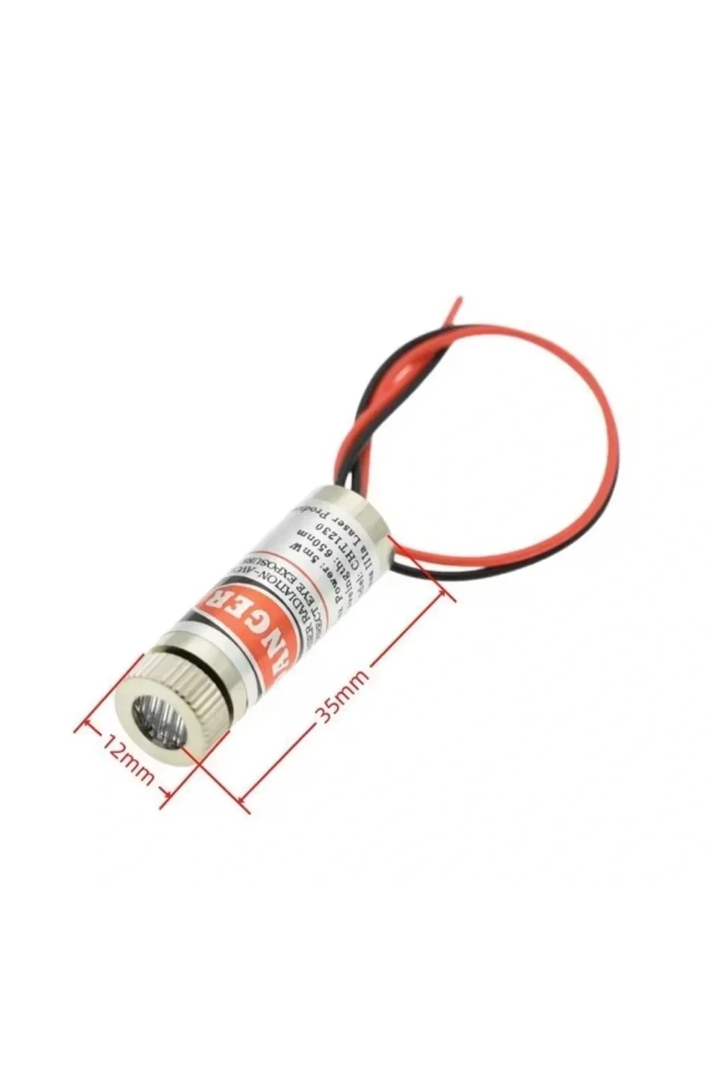 12mm 650nm 5mw Kırmızı Nokta Kafalı Lazer