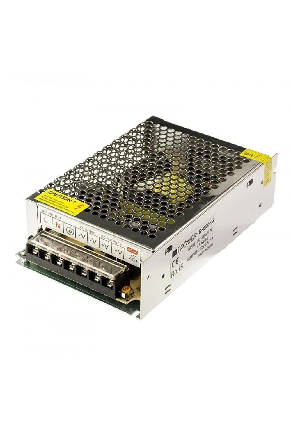 12V 16.5A Metal Kasa Güç Kaynağı