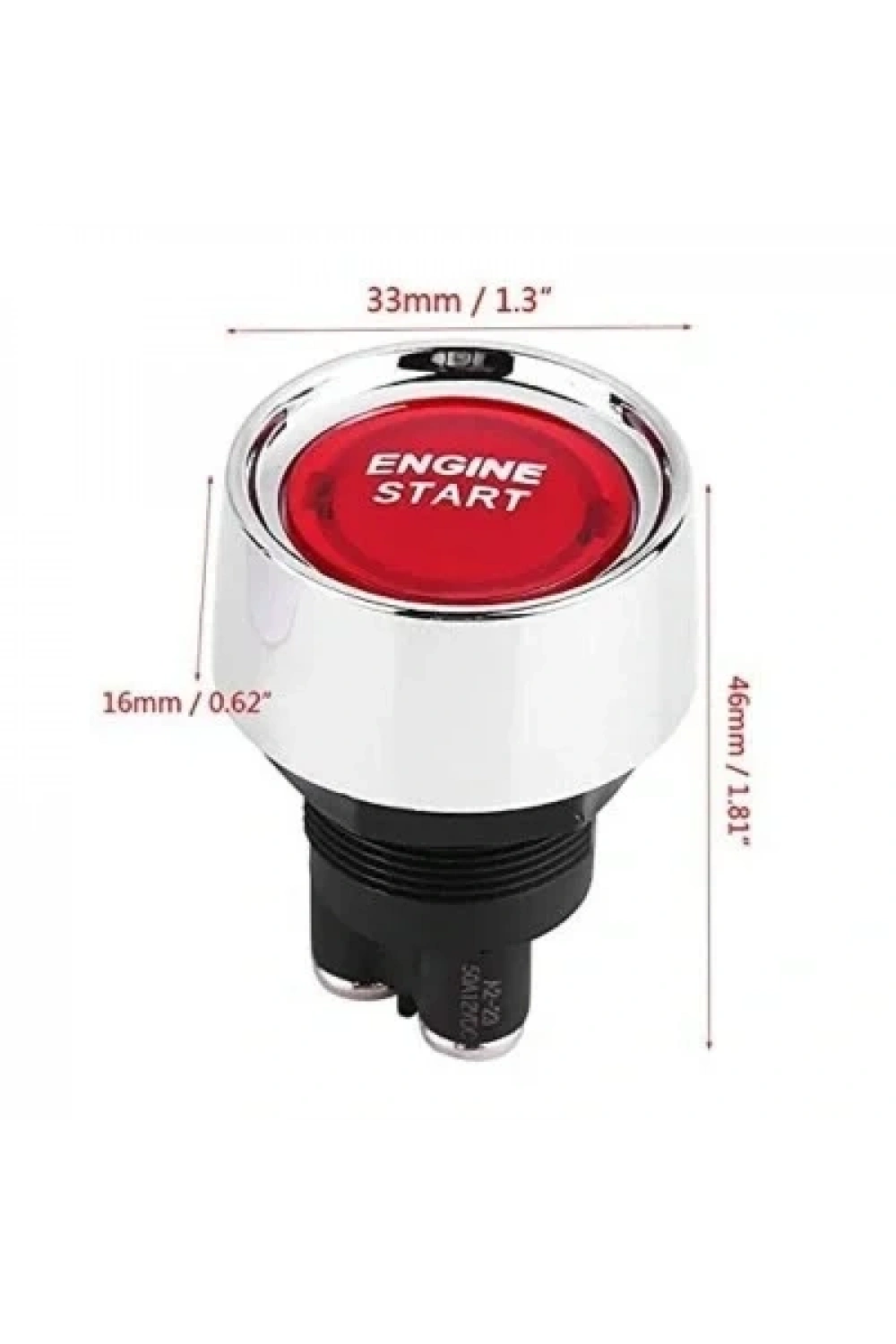 12V 50A Kontak Anahtarı - Kırmızı