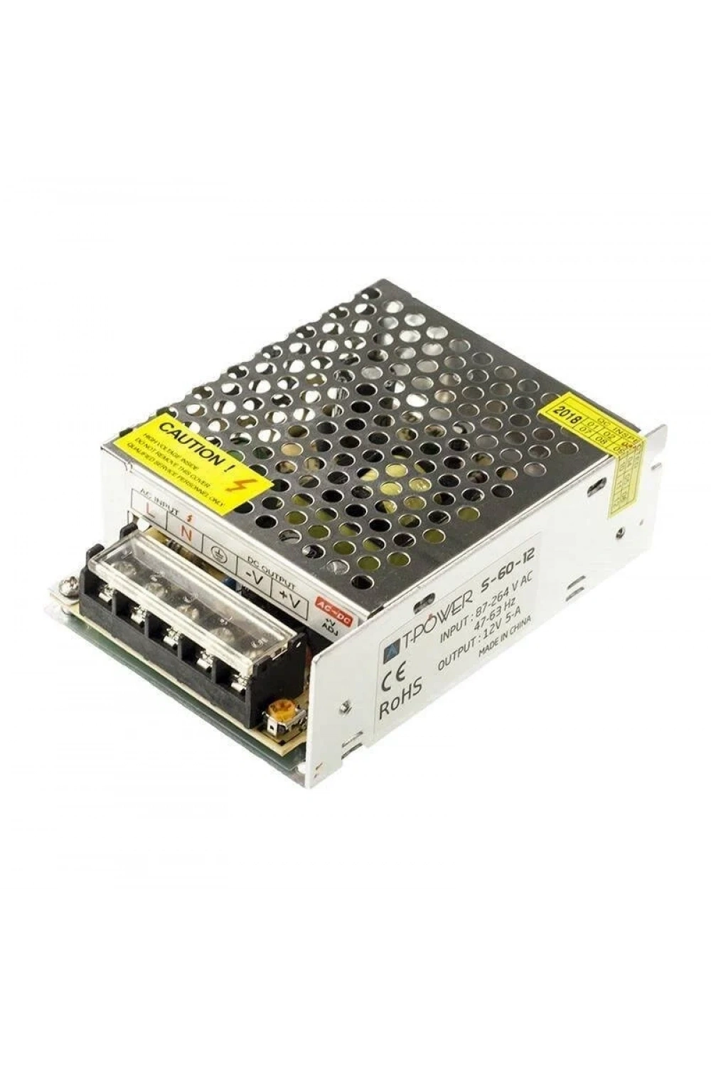 12V 5A Metal Case Power Supply
